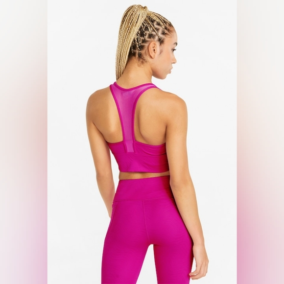 PUMA Mid Impact Flawless Bra Deep Orchid - Picture 3 of 8